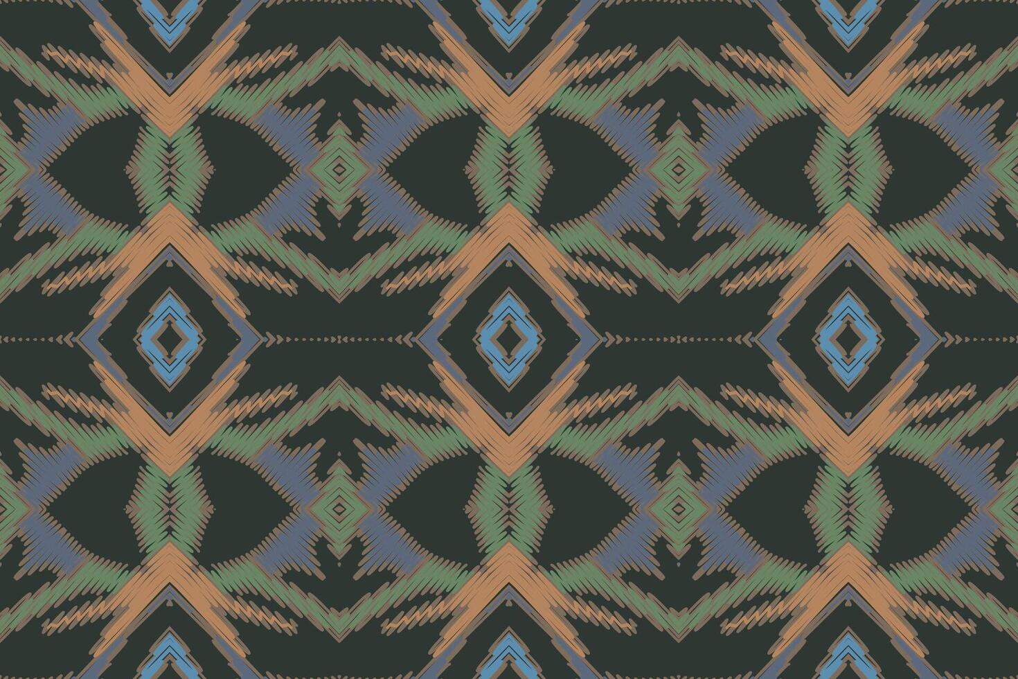 Ancient patterns Seamless Native American, Motif embroidery, Ikat embroidery Design for Print indonesian batik motif embroidery native american kurta mughal design vector