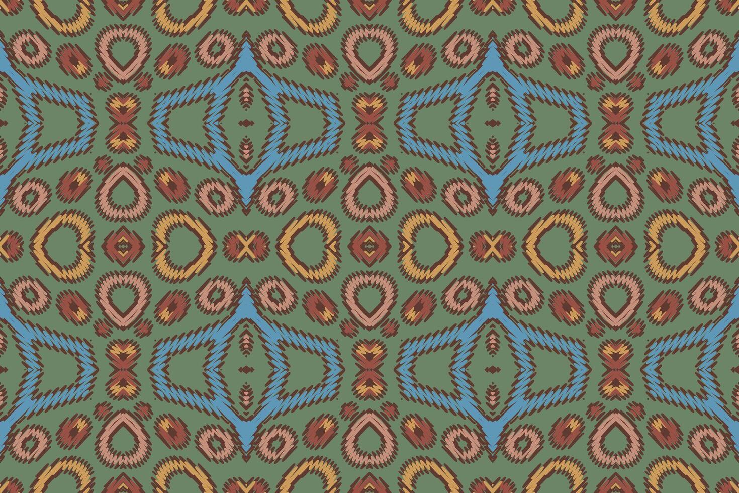 Dupatta pattern Seamless Mughal architecture Motif embroidery, Ikat embroidery Design for Print figure tribal ink on cloth patola sari vector