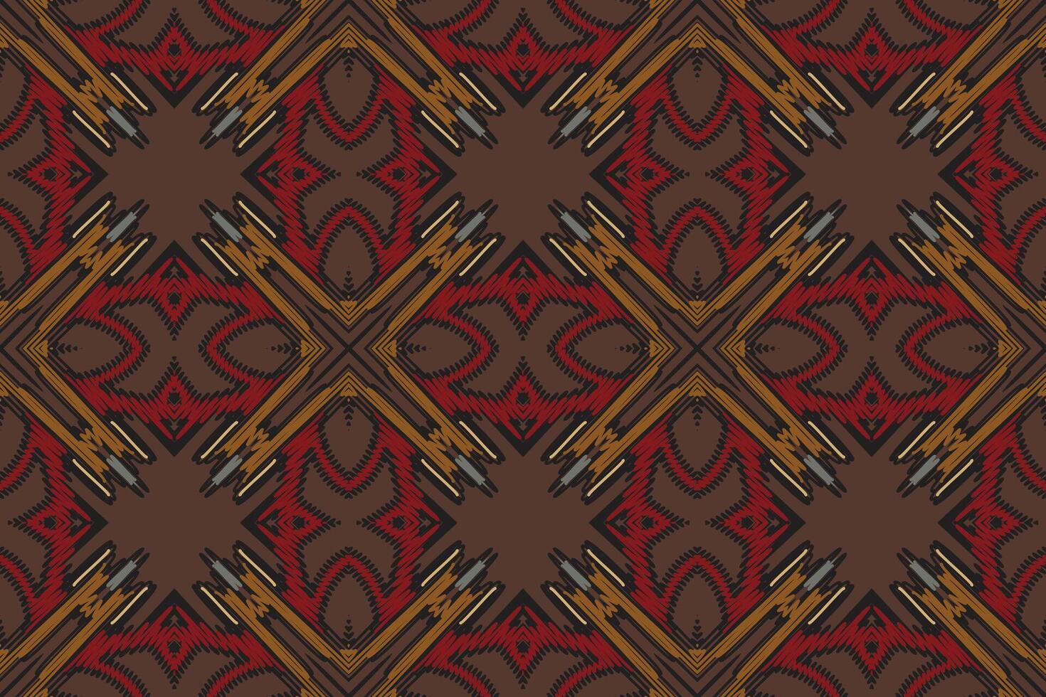 Motif folklore pattern Seamless Mughal architecture Motif embroidery, Ikat embroidery Design for Print scandinavian pattern saree ethnic nativity gypsy pattern vector