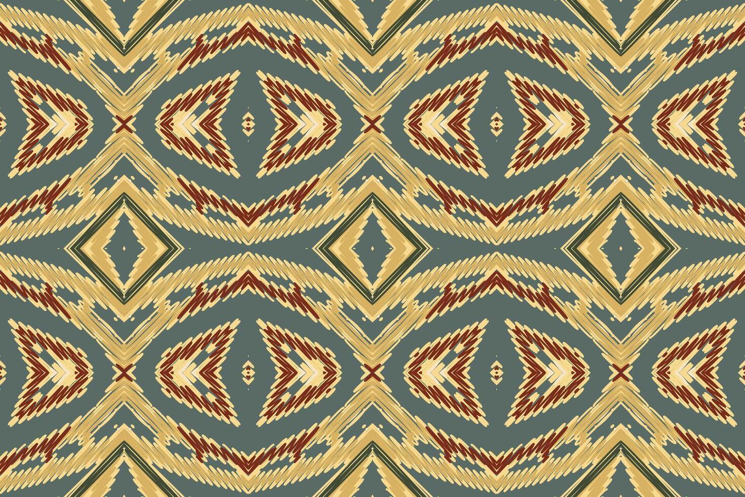 Ancient patterns Seamless Bandana print silk Motif embroidery, Ikat embroidery Design for Print 60s paisley tie dye damascus ornament rugs hipster kurta pajama vector