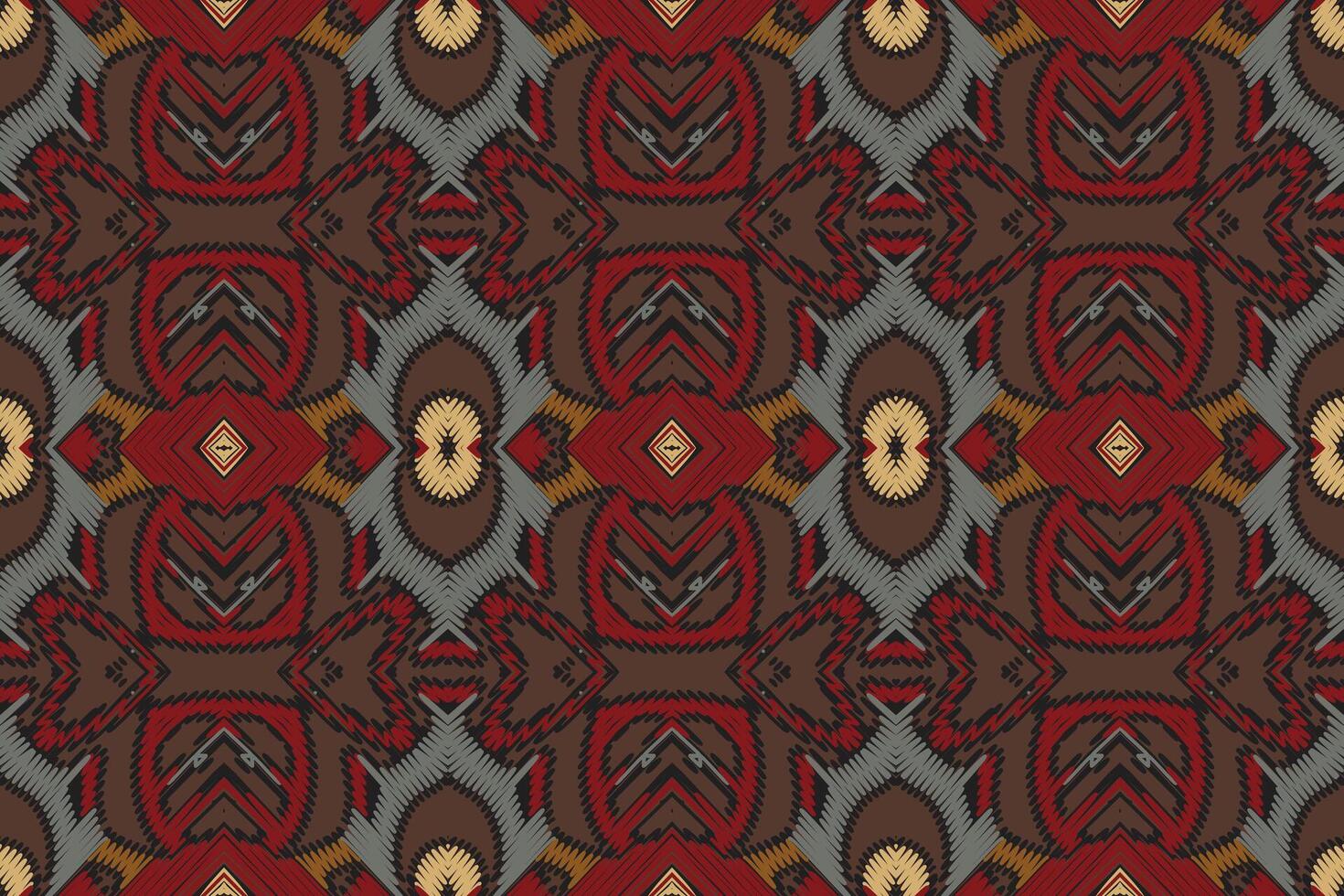 Ancient patterns Seamless Bandana print silk Motif embroidery, Ikat embroidery Design for Print egyptian pattern tibetan mandala bandanna vector