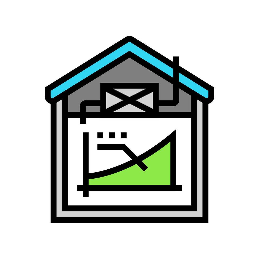 ventilation rate color icon illustration vector