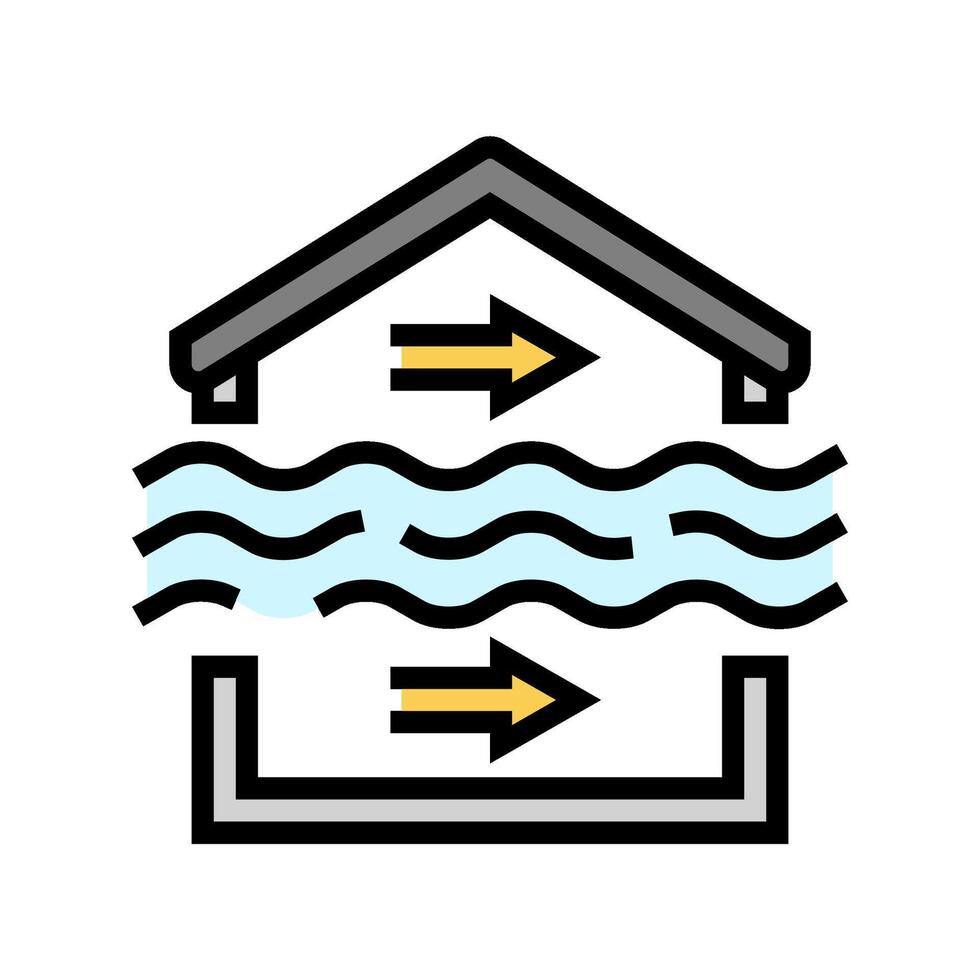 air change per hour ach color icon illustration vector