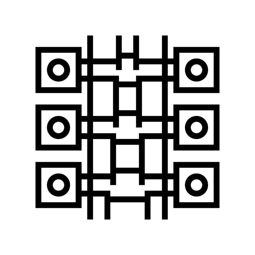 ductwork ventilation line icon illustration vector