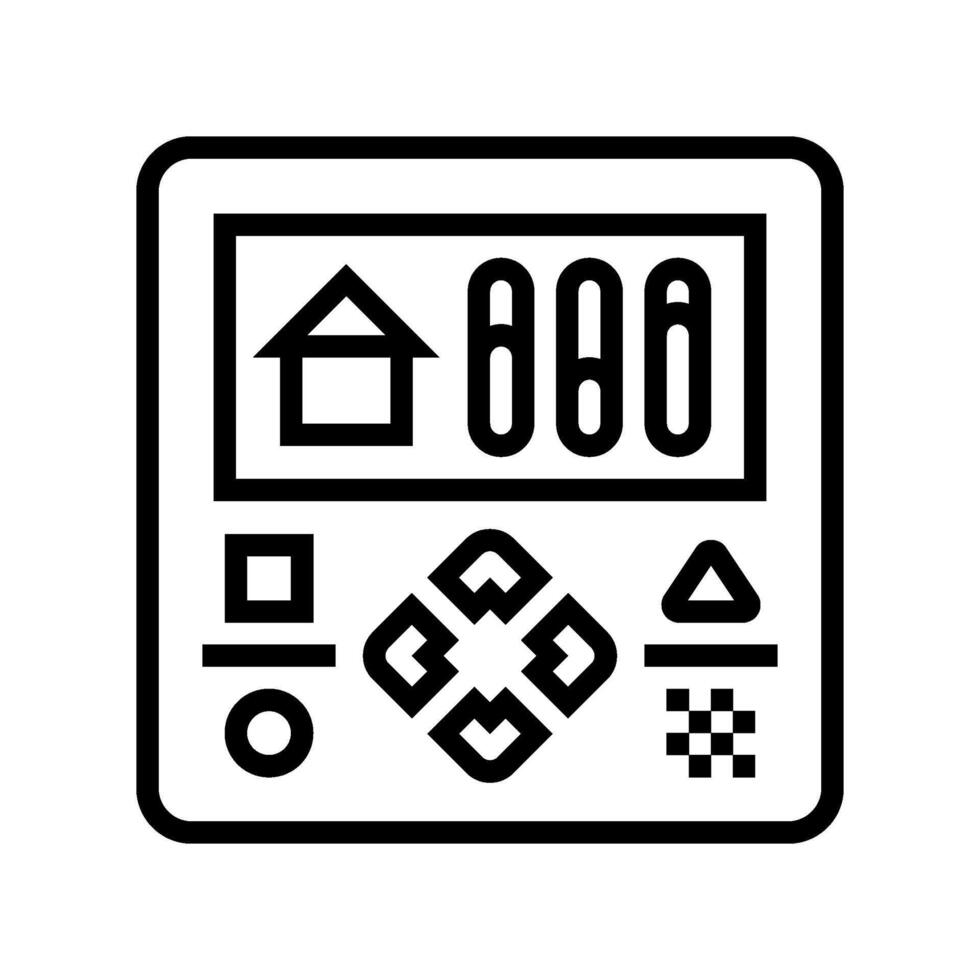 ventilation control line icon illustration vector