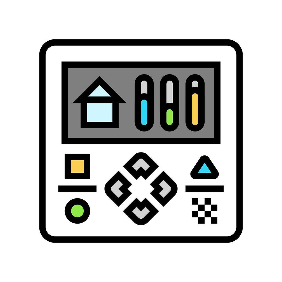 ventilation control color icon illustration vector
