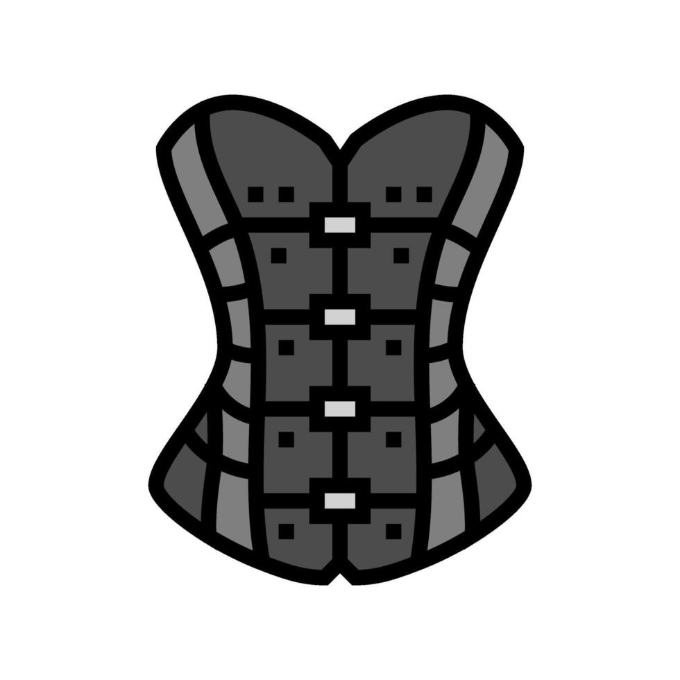 corsets goth subculture color icon illustration vector