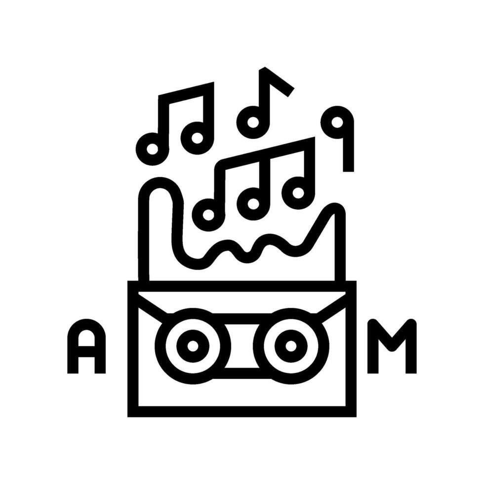 alternative music goth subculture line icon illustration vector
