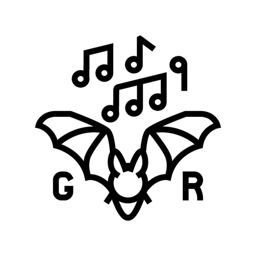 gothic rock goth subculture line icon illustration vector