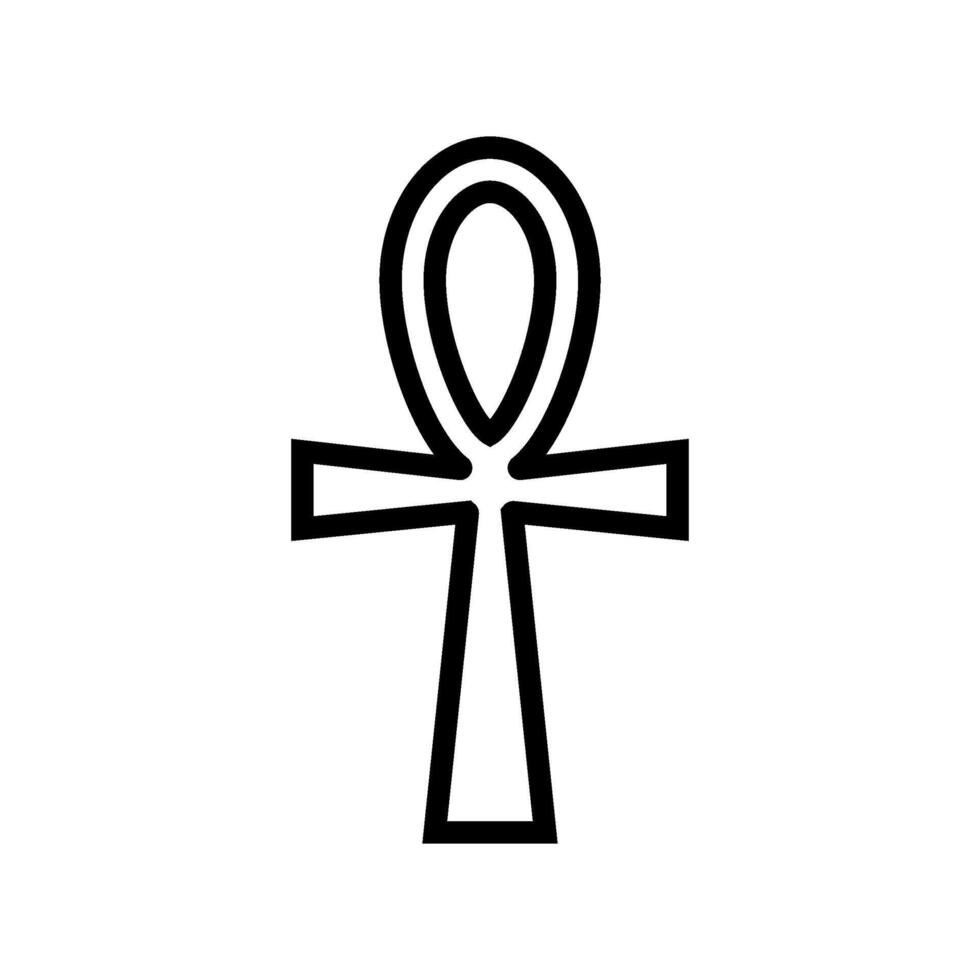 symbolism goth subculture line icon illustration vector