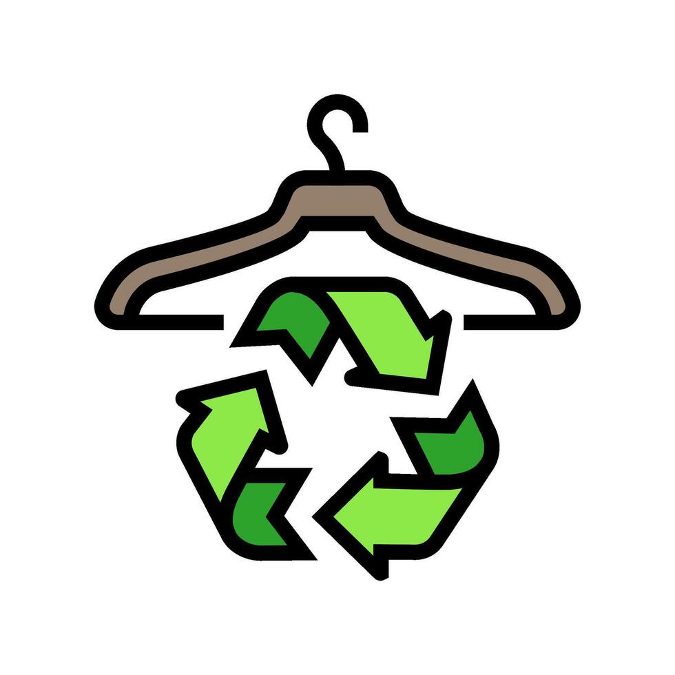 slow fashion sustainable color icon illustration vector