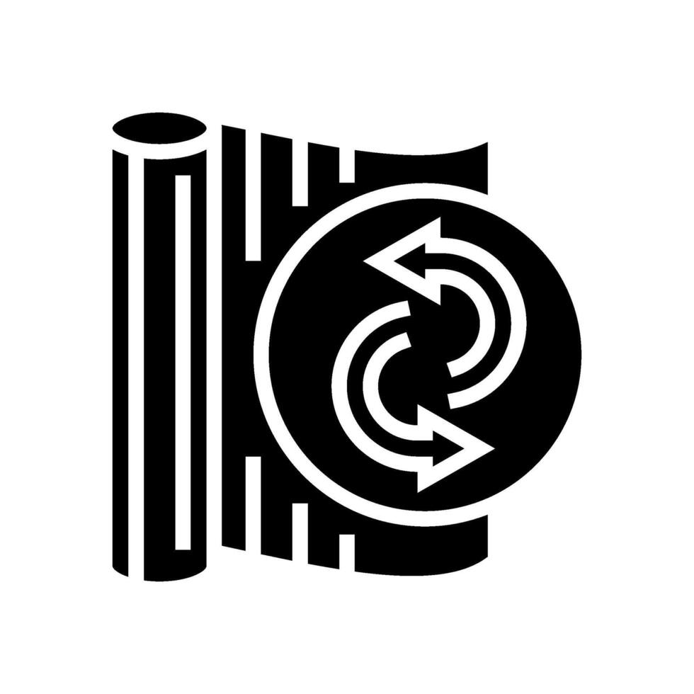 renewable fibers sustainable fashion glyph icon illustration vector