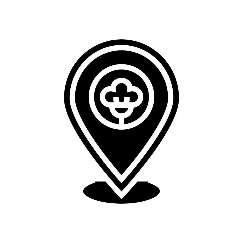 locally sourced materials sustainable fashion glyph icon illustration vector