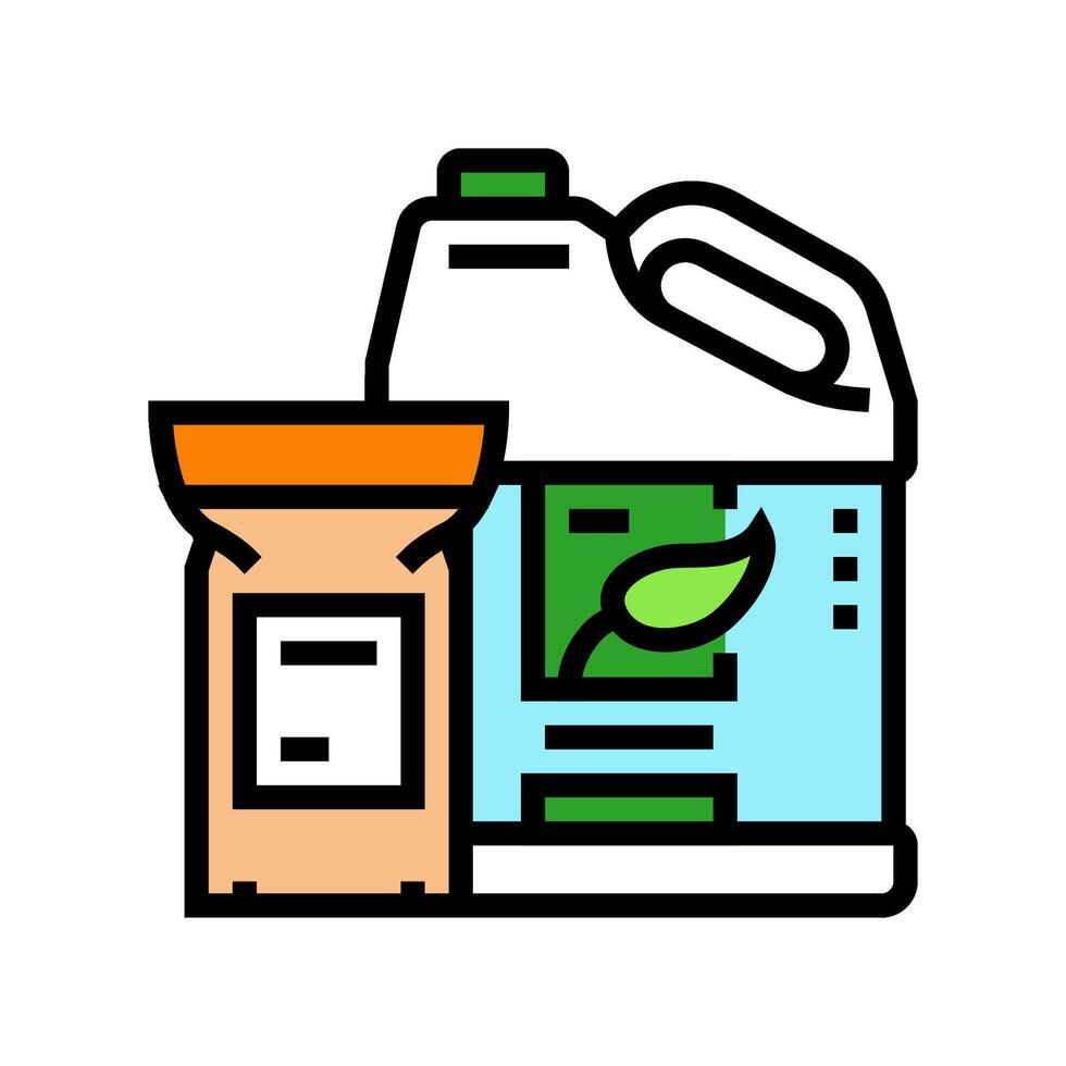 fertilizer urban gardening color icon illustration vector
