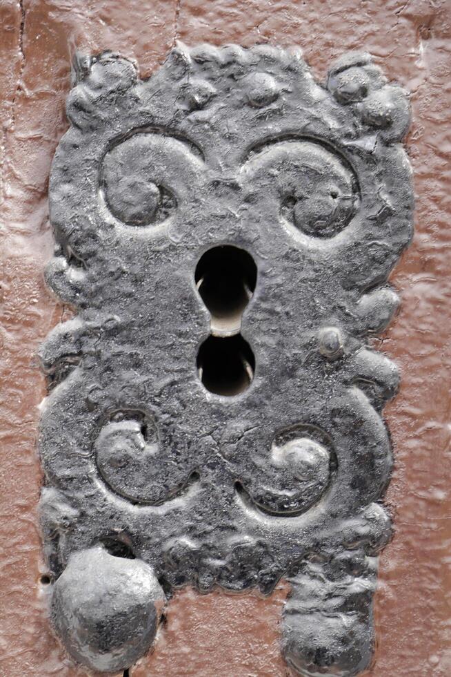 ornaments on old doors photo