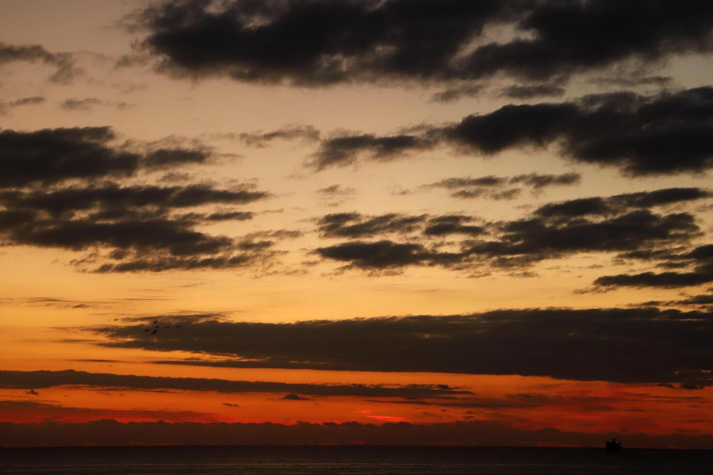 sunrise from the sea photo