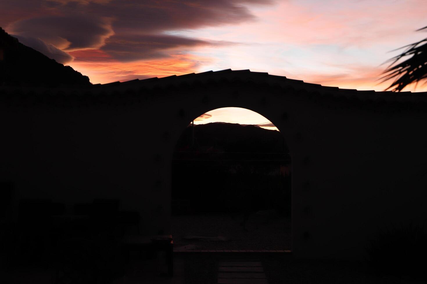 extreme colors during sunset photo