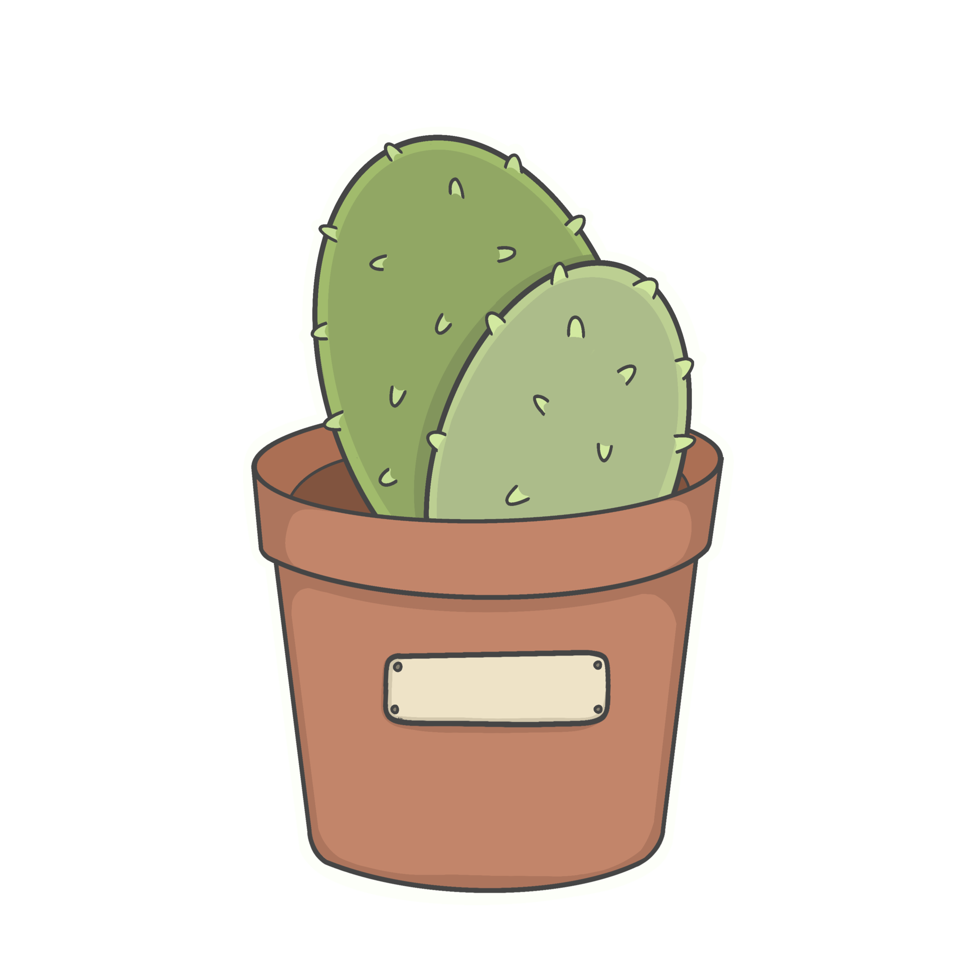 Cactus Transparent Background Sticker Illustration 45647403 PNG