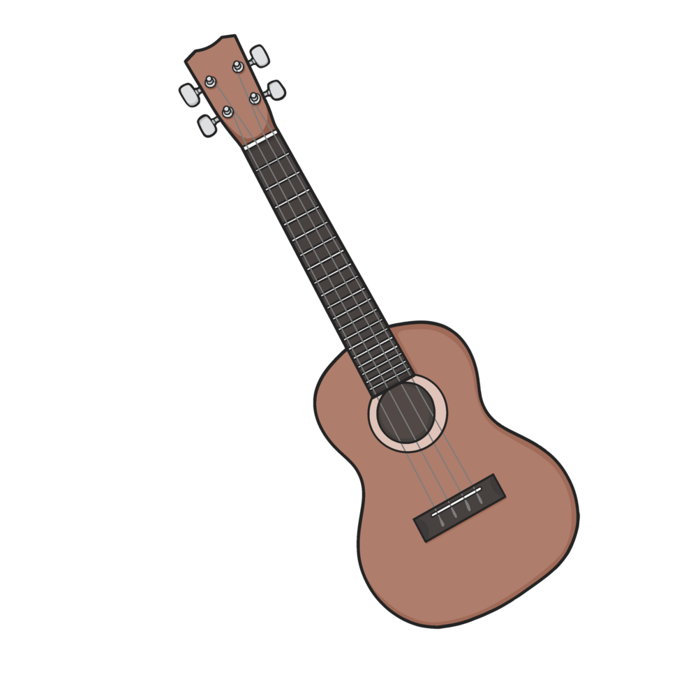 an ukule guitar on a transparent background png