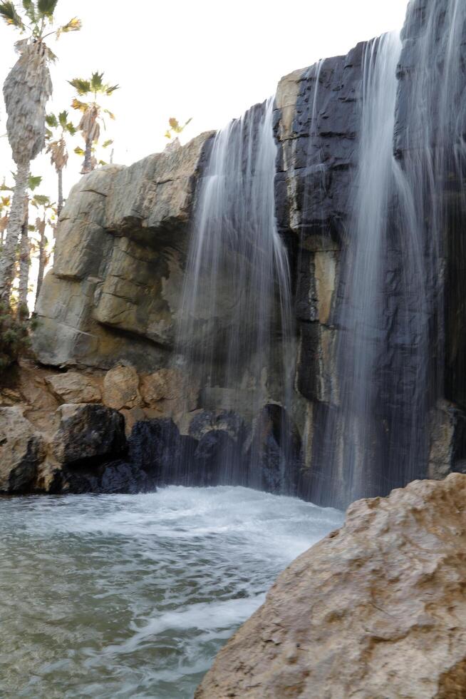 waterfall in slow shutterspeed photo