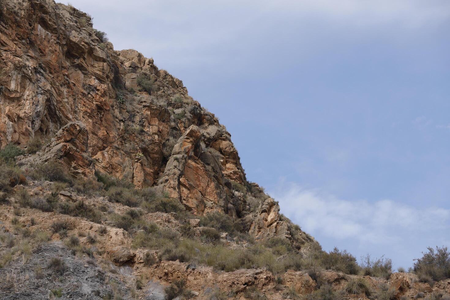 mountain landscape in the almanzora valley, spain photo