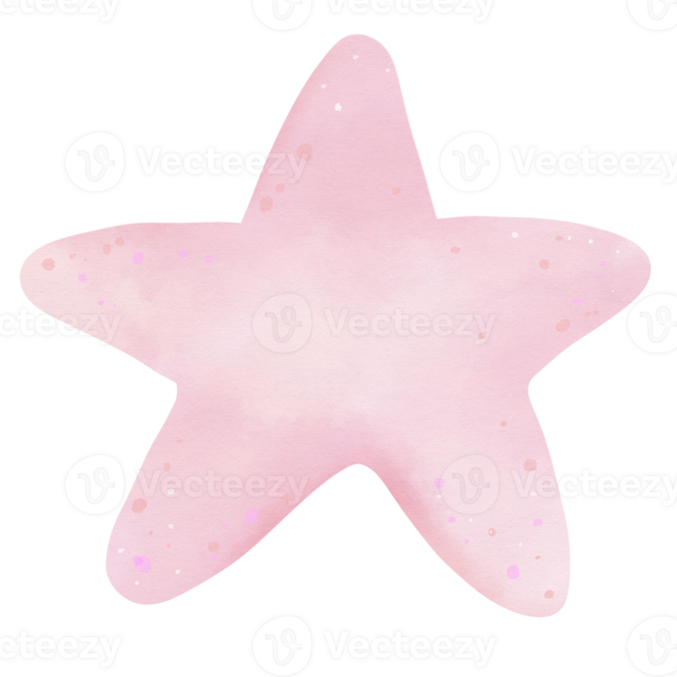 Star in the watercolor png