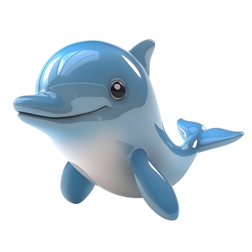 Cute cartoon dolphin png