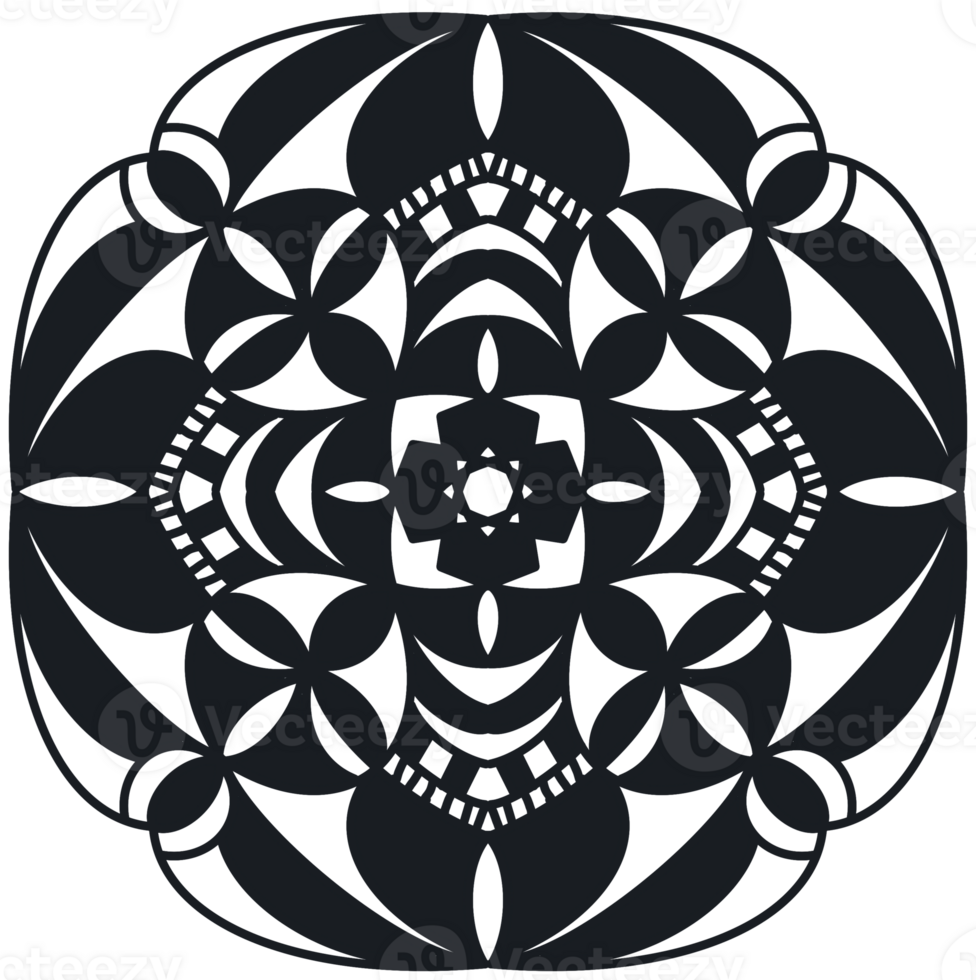Shape Doodle Ornamental mandala geometric png