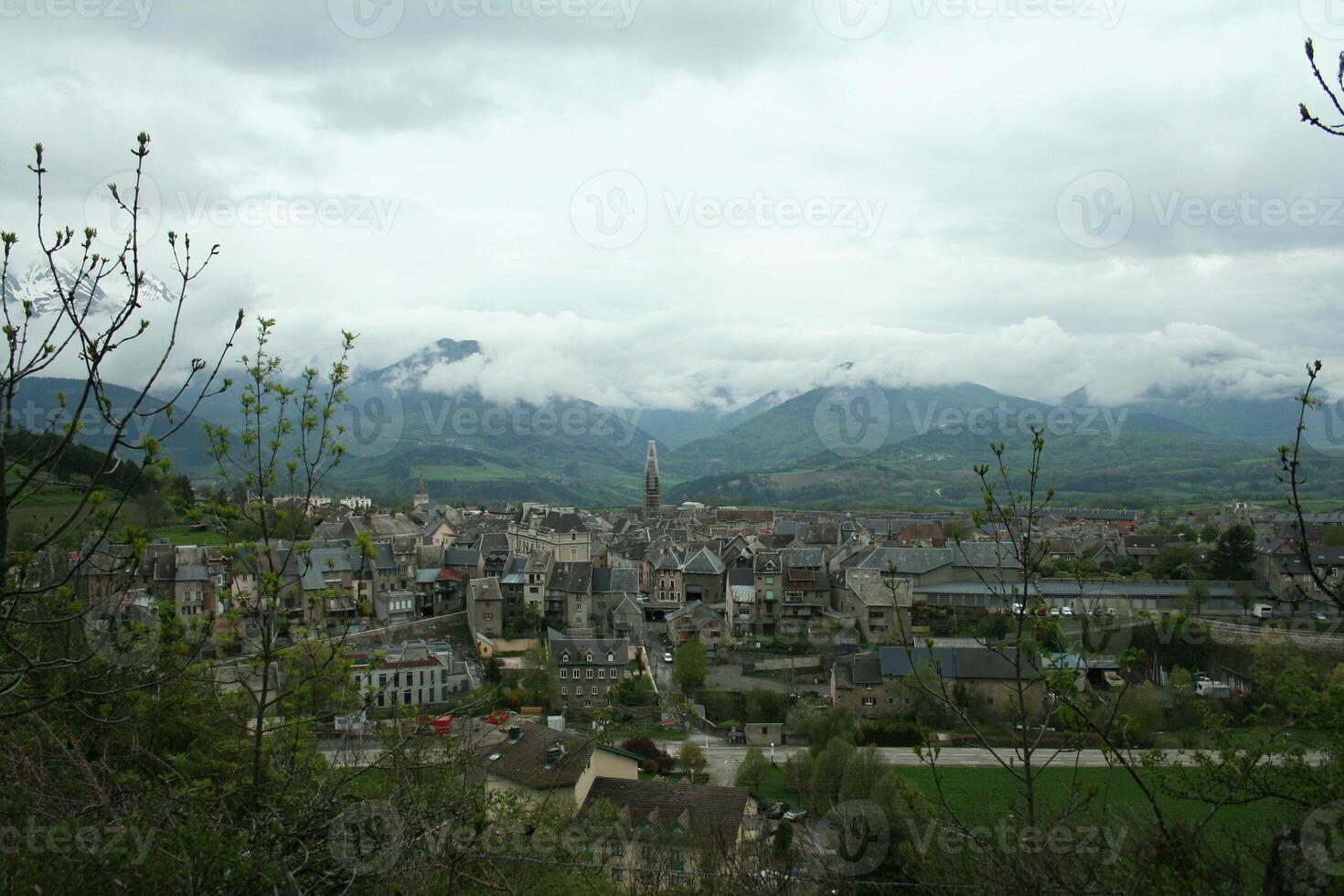grenoble a city in the french alps photo