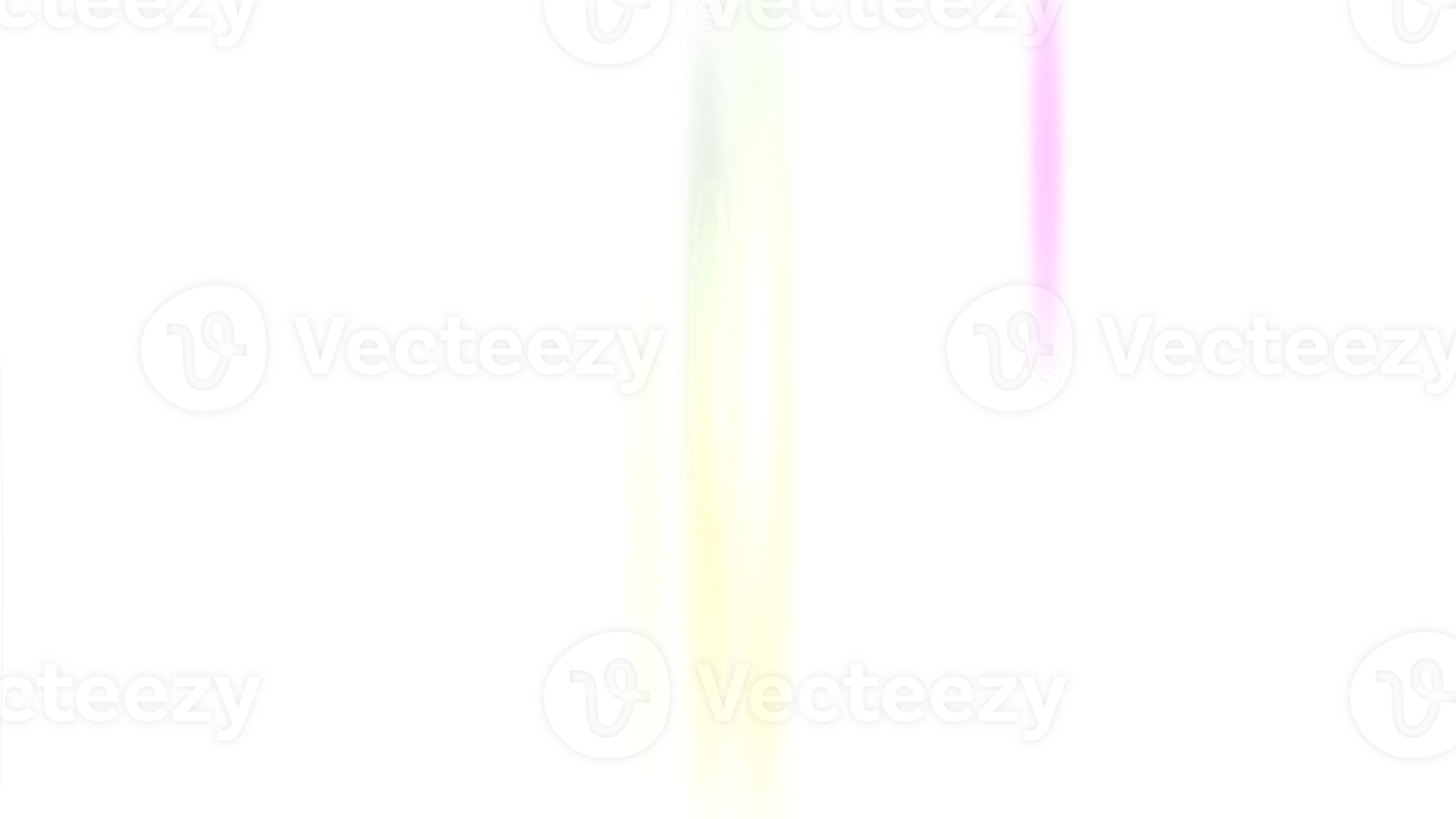 une arc en ciel lumière sur une transparent Contexte png