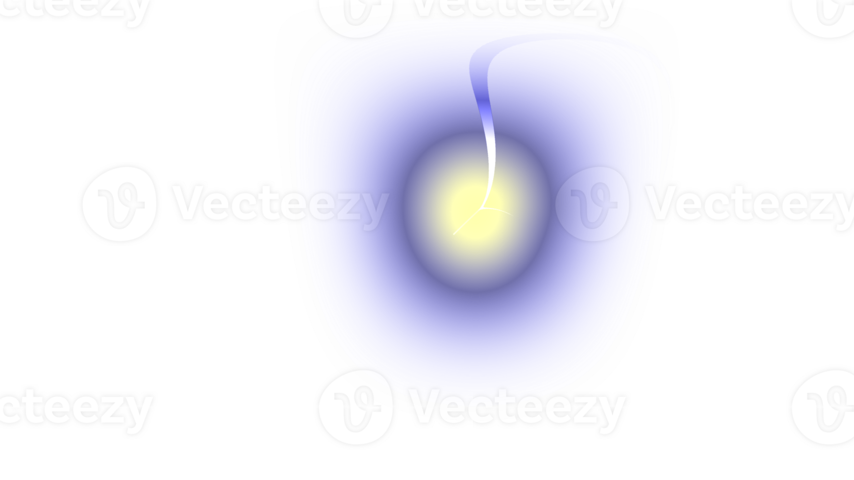 a blue and yellow light on a transparent background png