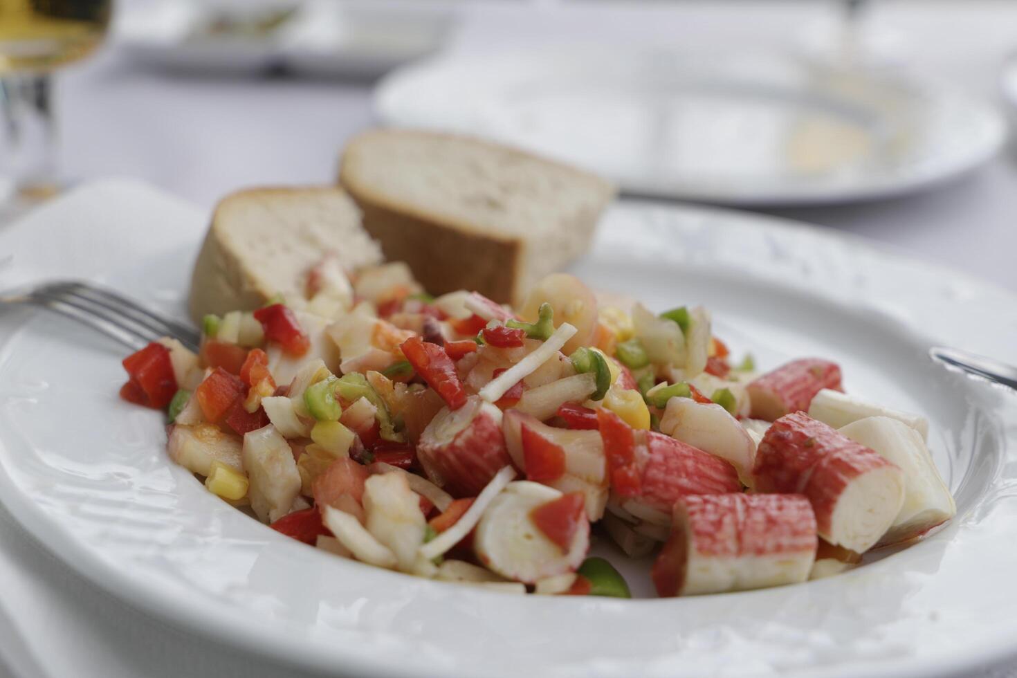 spanish seafood salad photo