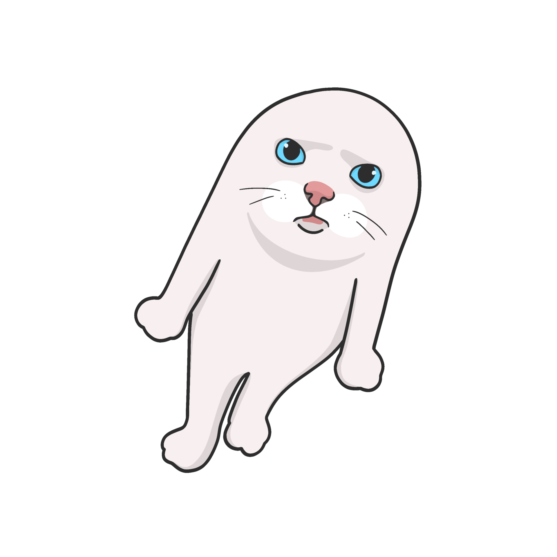 Cat Meme Sticker Illustration 45648605 PNG