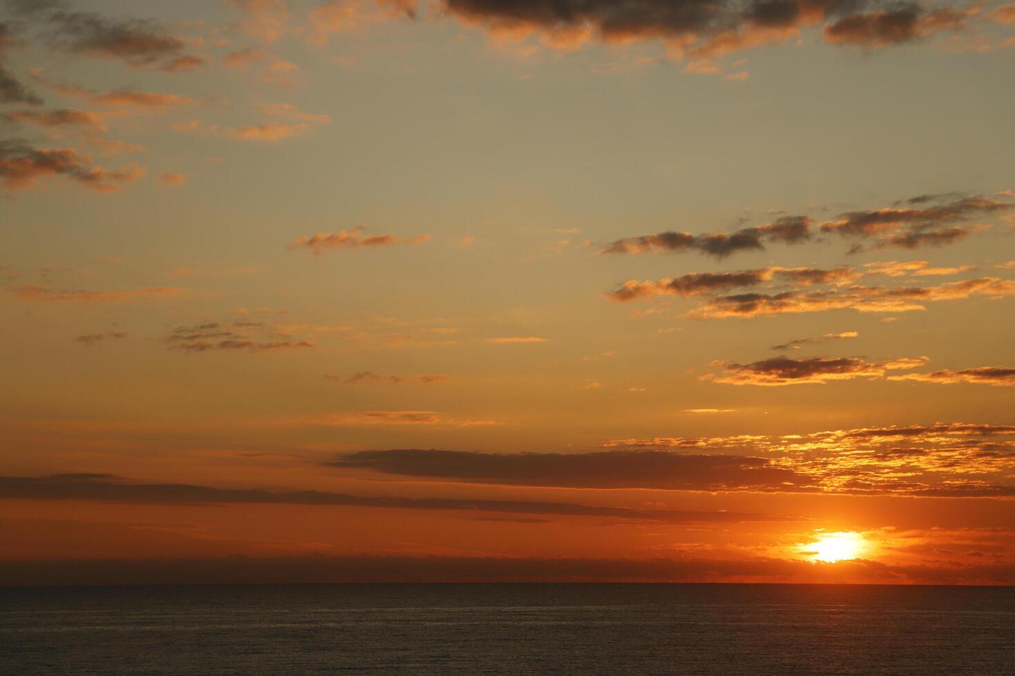 sunrise from the sea photo