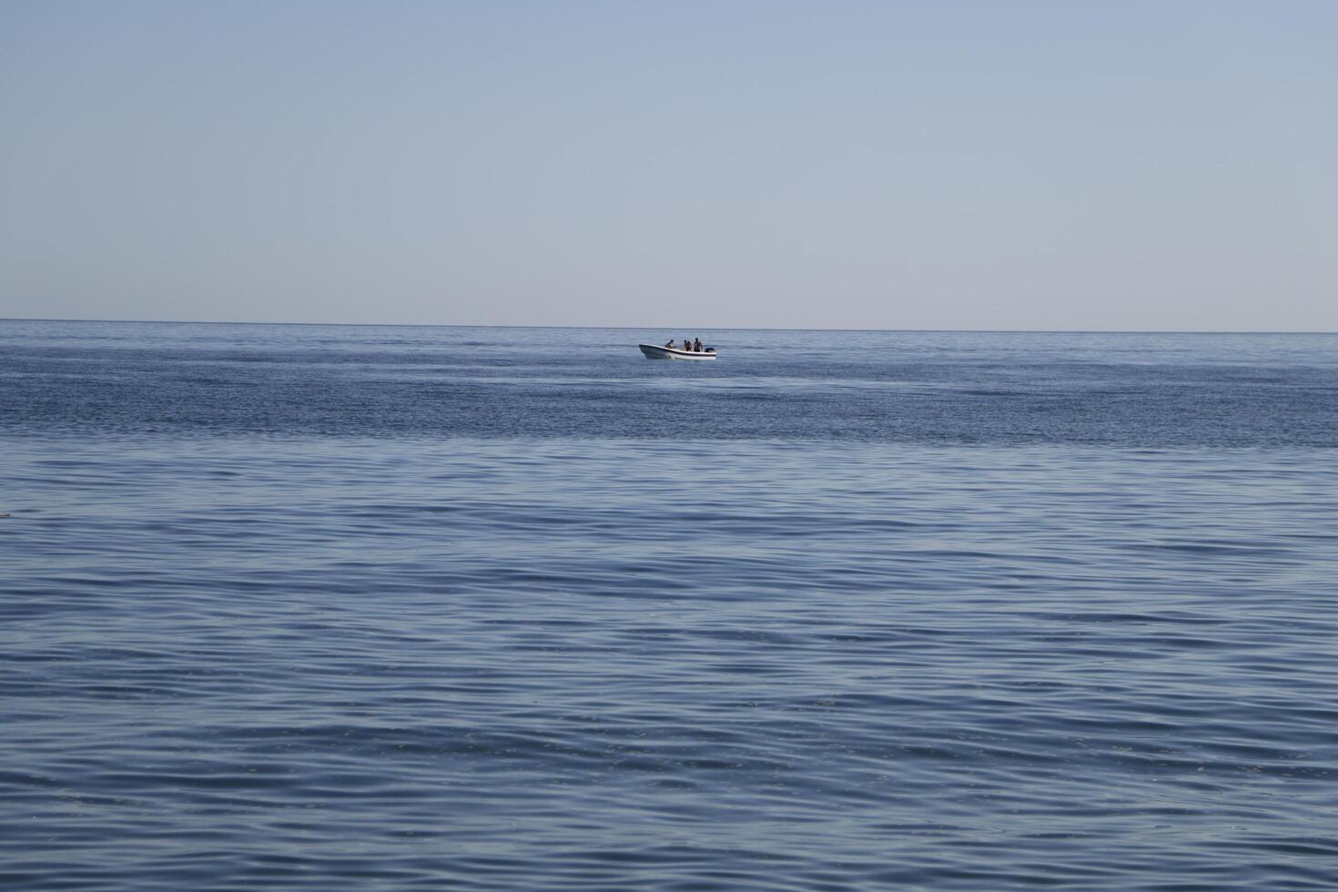 beach and mediterrenean sea in spain photo