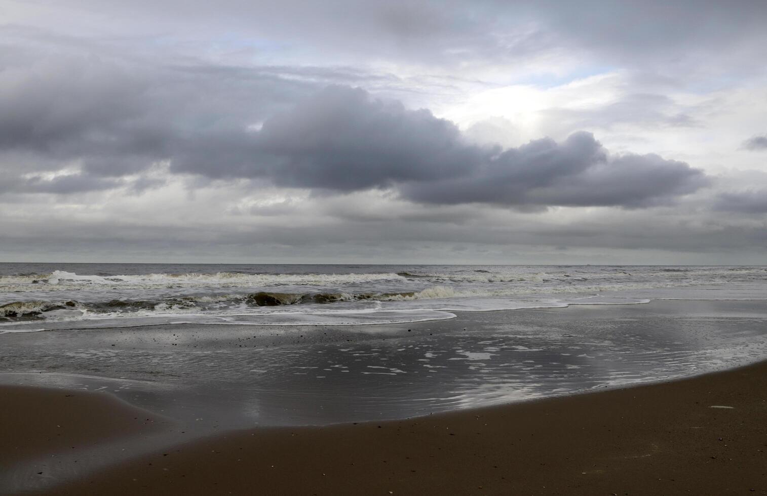 beach in the netherlands, autumn photo