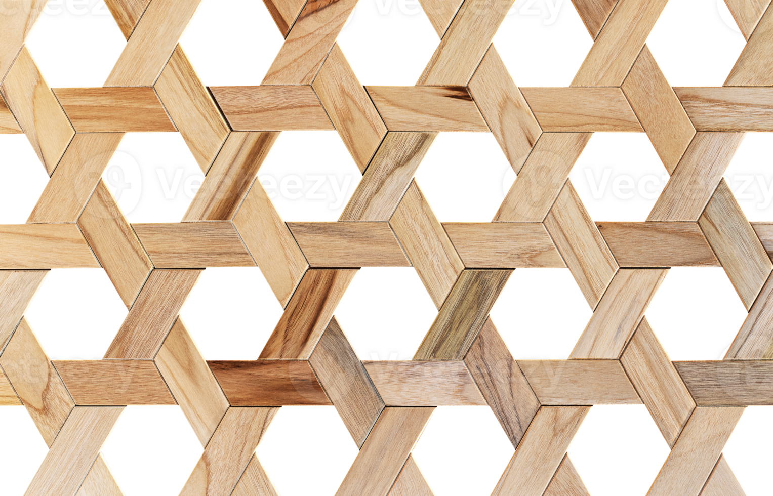 Basket weave wooden hexagon pattern png