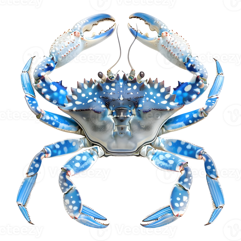 Blue Crab on Transparent Background png