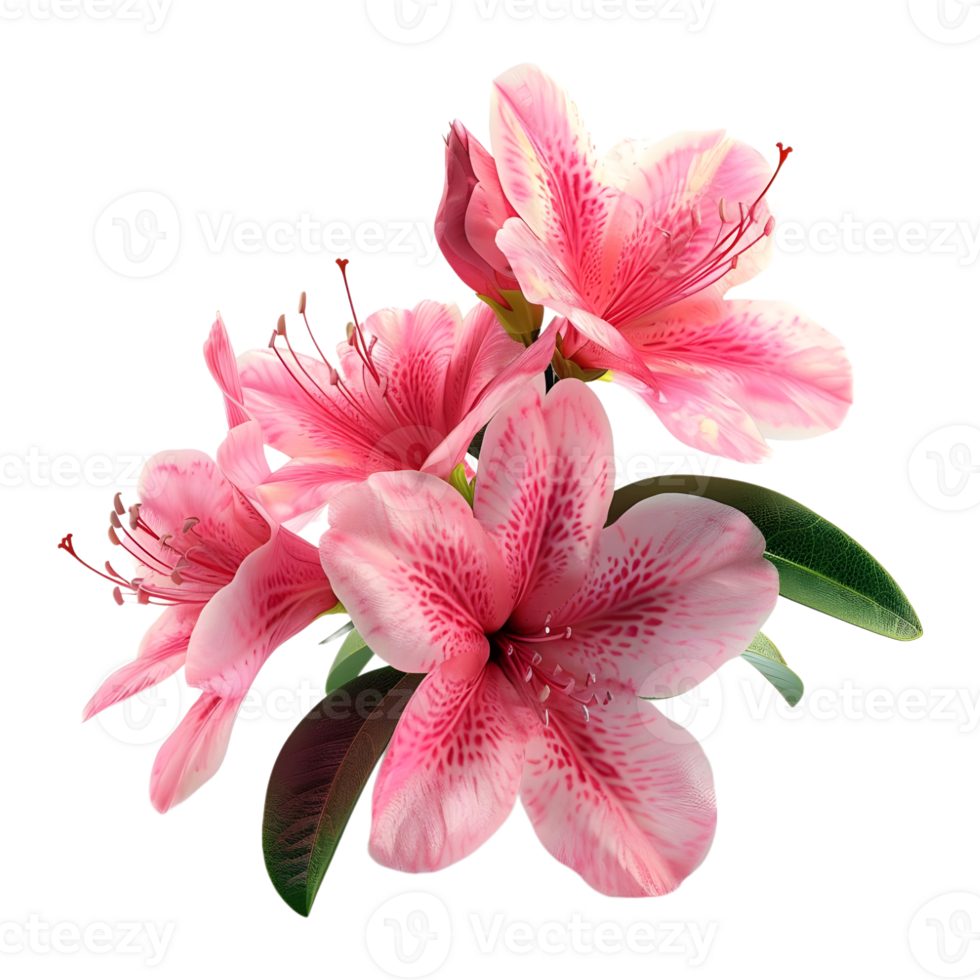 Azalea Flower on Transparent Background png