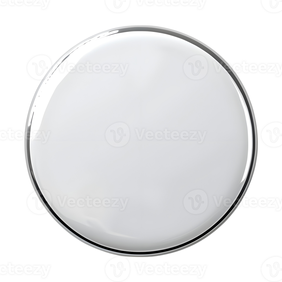 Round Button on Transparent Background png