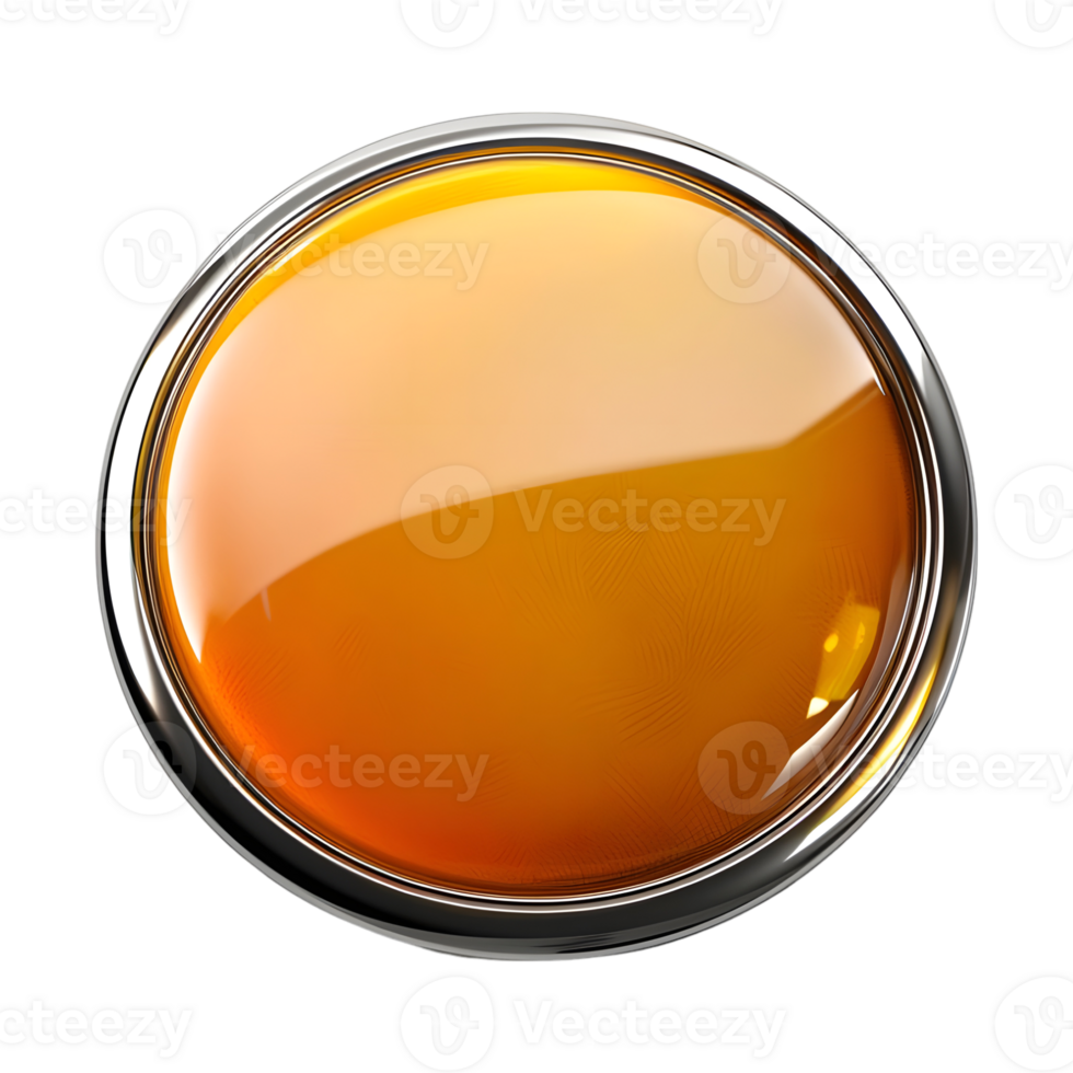 Round Button on Transparent Background png