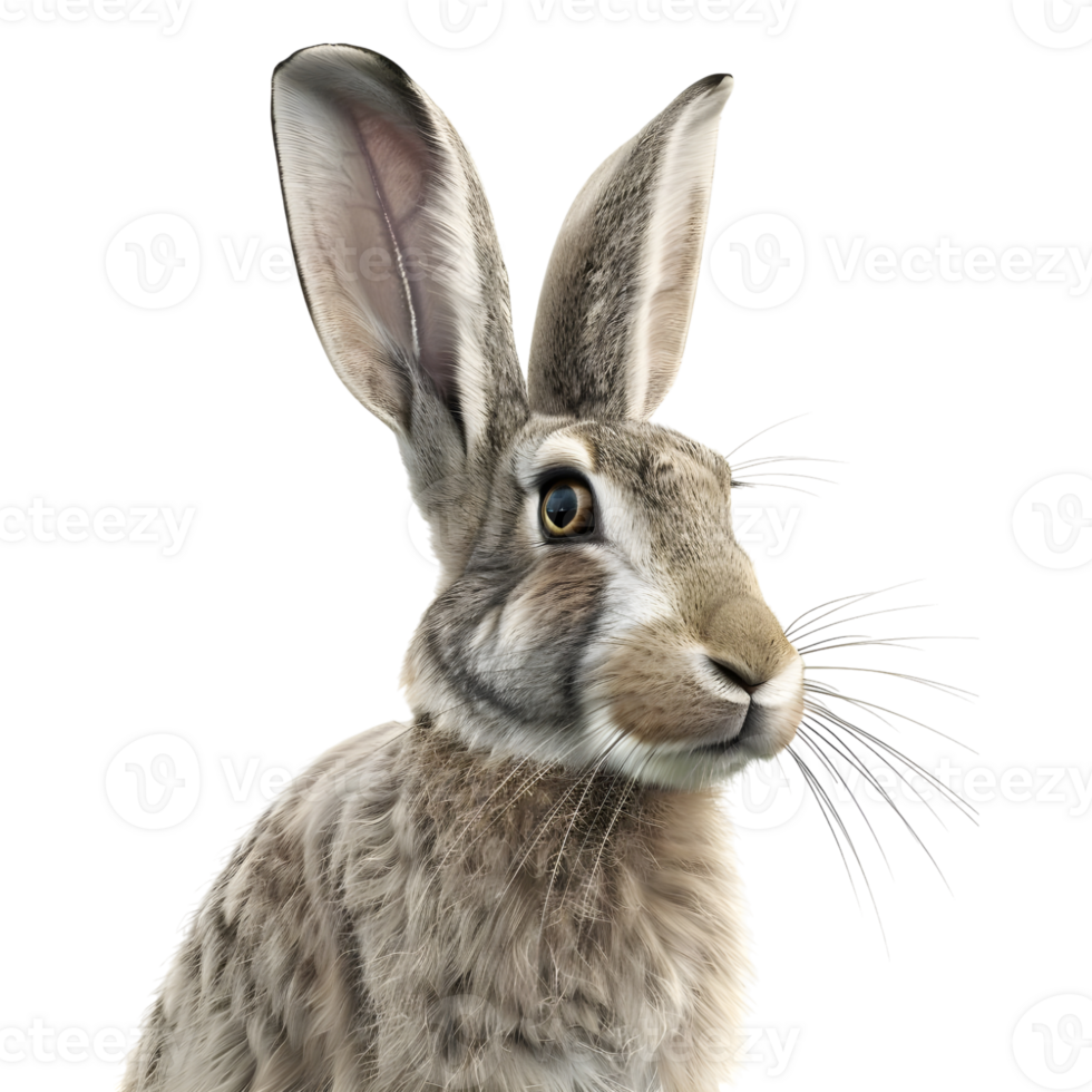 Bunny Hairs Easter on Transparent Background png