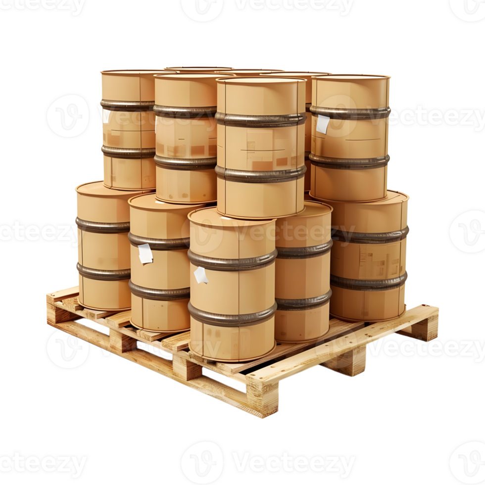 Drum on a Wooden Rack on Transparent Background png