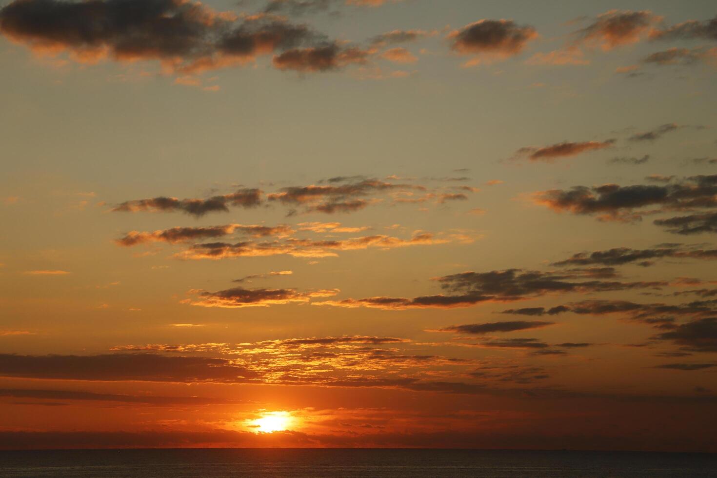 sunrise from the sea photo