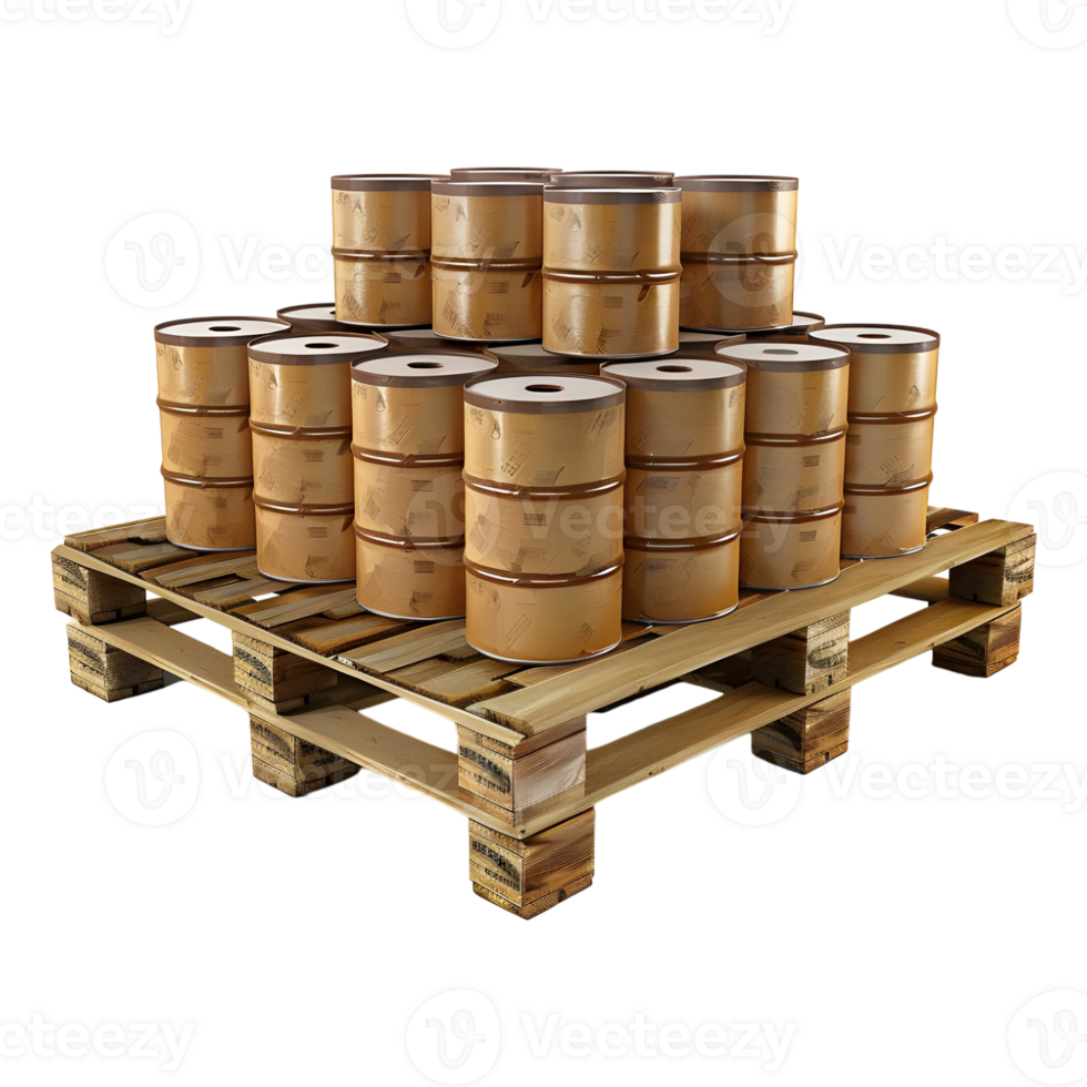 Drum on a Wooden Rack on Transparent Background png