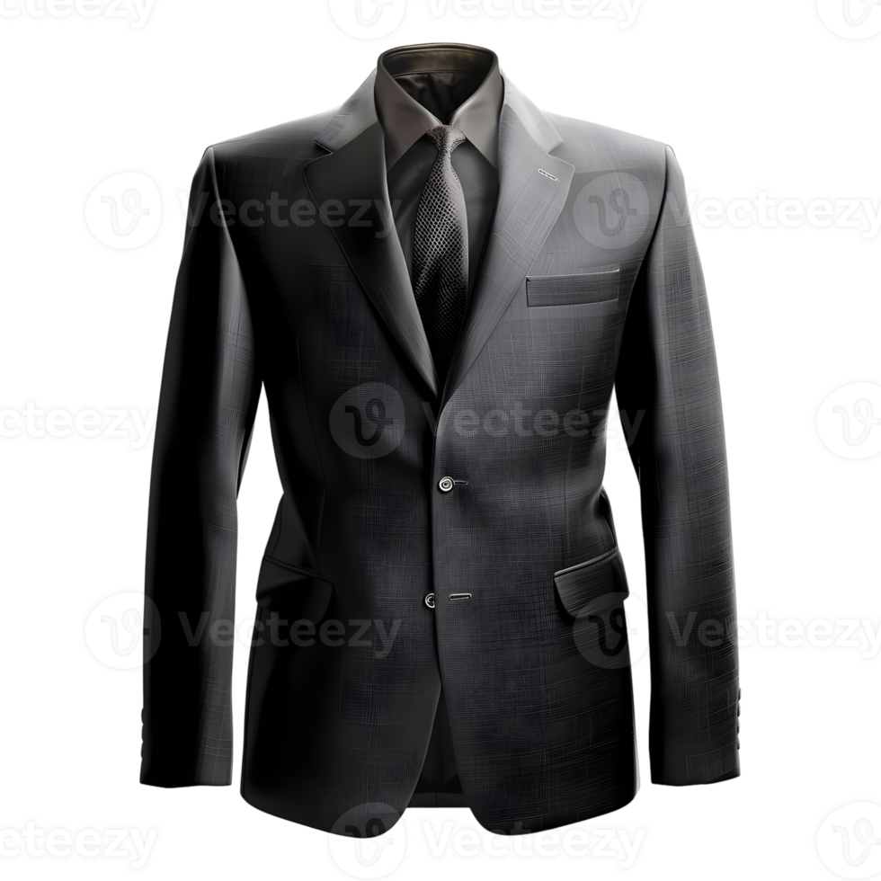 Office Pent Coat Suit on Transparent Background png
