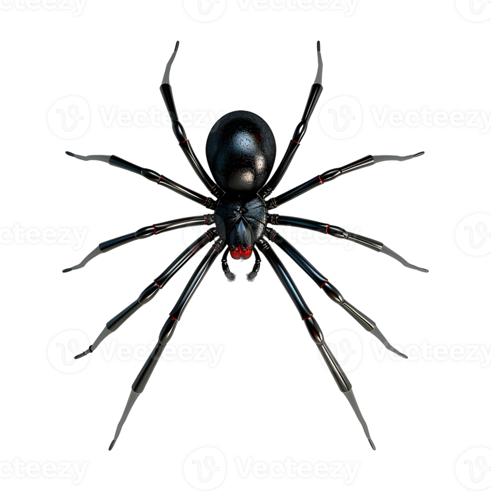 Redback spider on Transparent Background png
