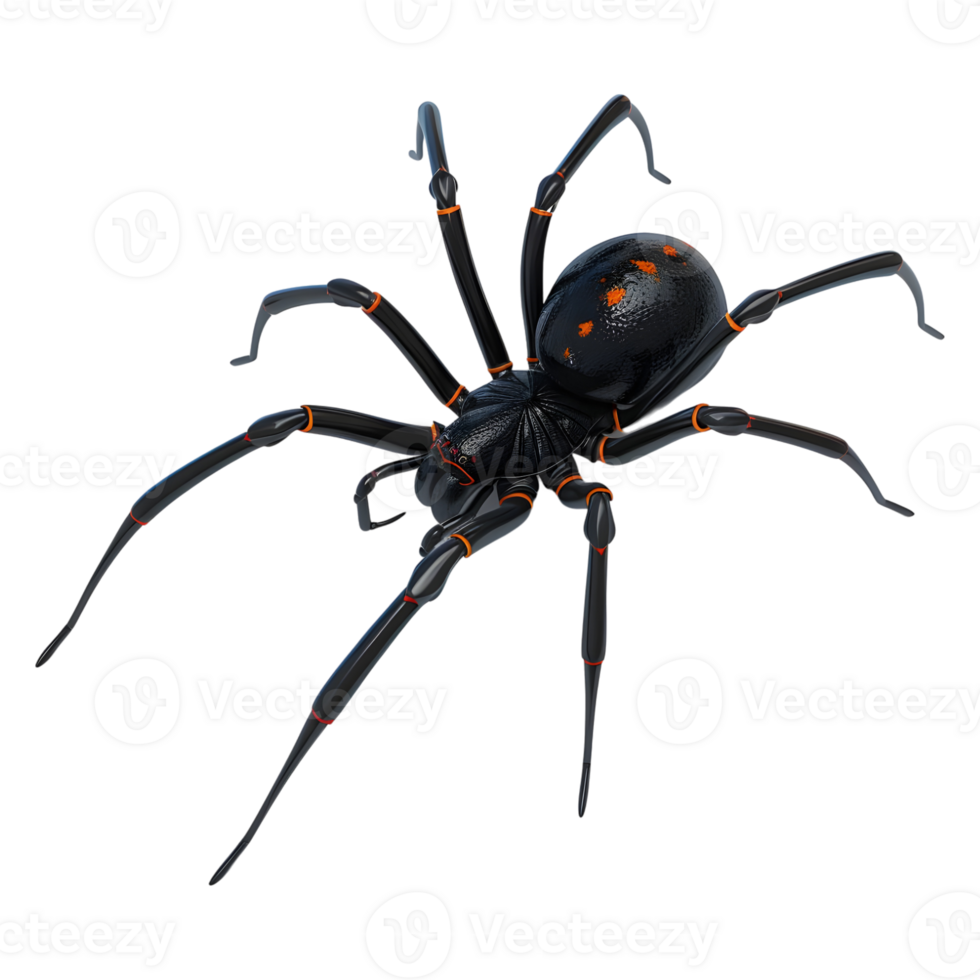 Redback spider on Transparent Background png