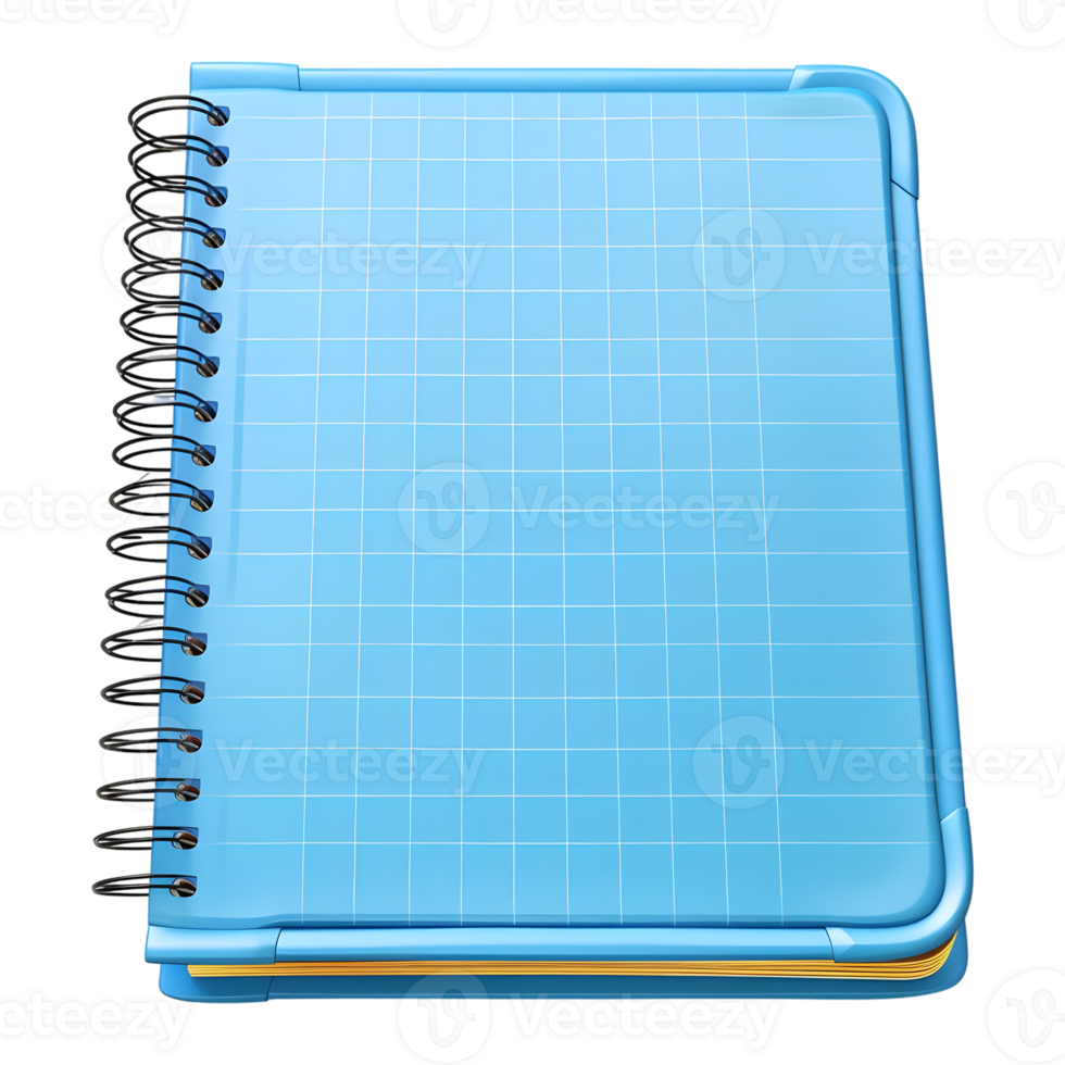 Blue Notebook on Transparent Background png
