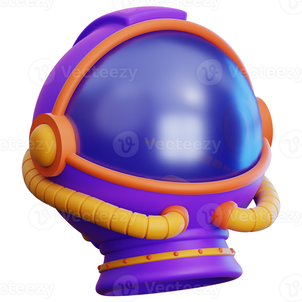 Astronaut 3d render illustration for infographic png